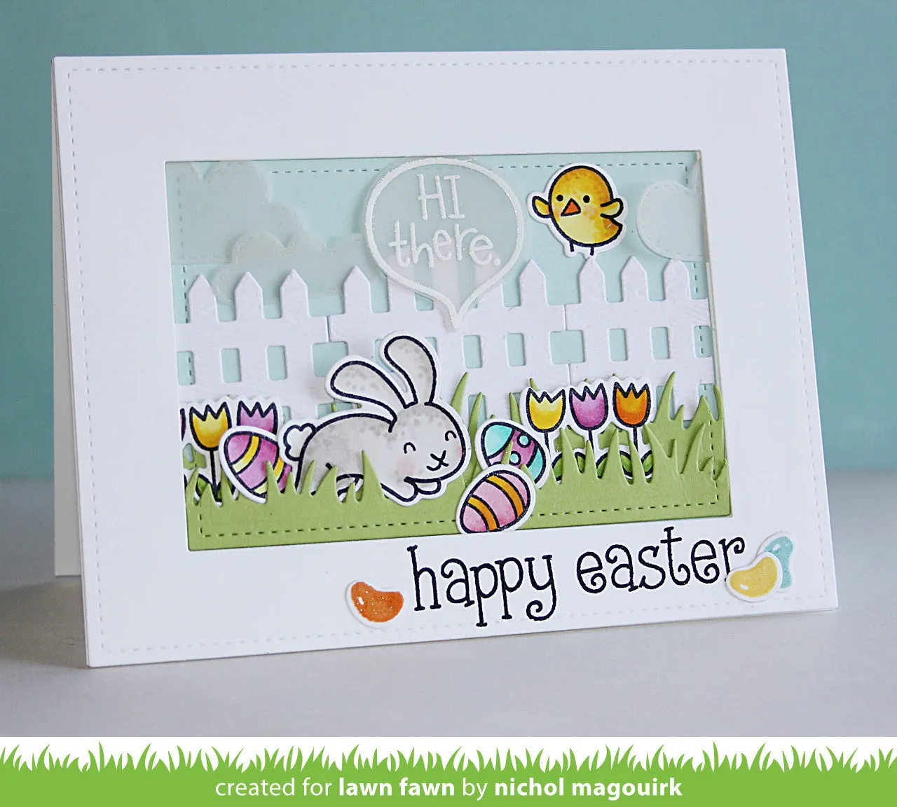 Lawn Fawn Happy Easter LF453 Stempelset Ostern