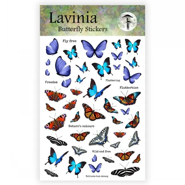 Lavinia Stamps Butterfly Sticker Schmetterlinge filigran