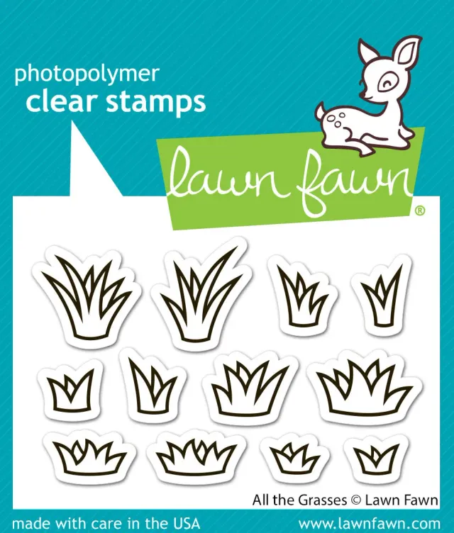 Lawn Fawn All the Grasses LF4037 Stempelset 12 Grasmotive