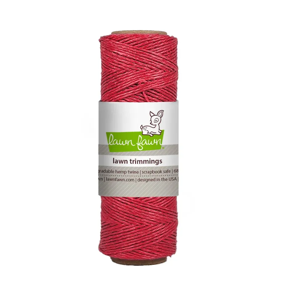 Lawn Fawn Lawn Trimmings Red Hemp Twine Hanfkordel Rot