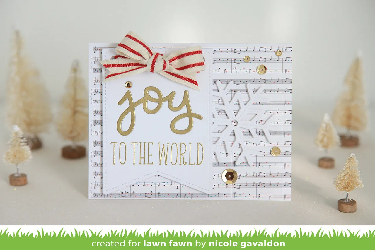 Lawn Fawn Scripty Joy Stanzschablone Schriftzug Weihnachten
