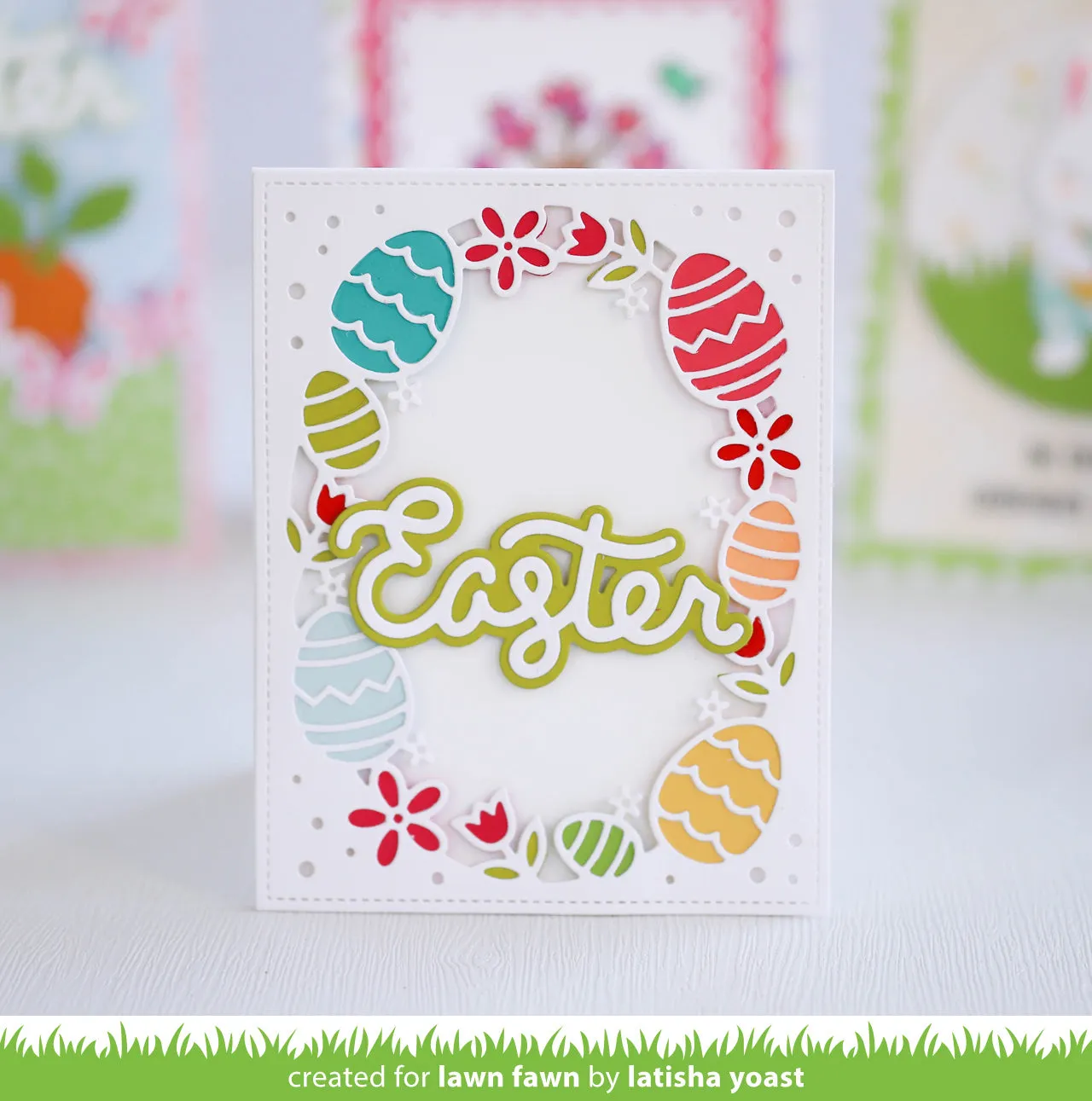 Lawn Fawn Scripty Easter Outline Stanzschablone Zusatz