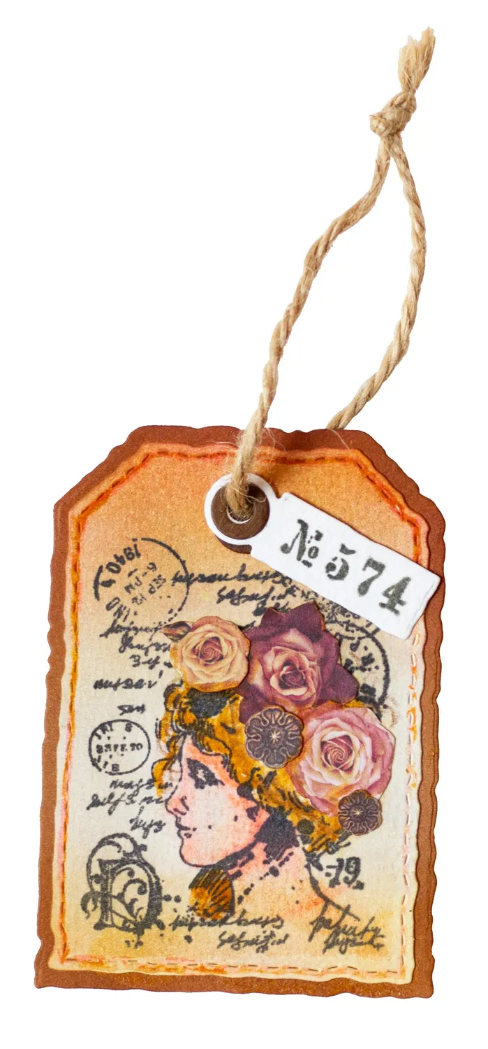 Studio Light Grunge Tag & Tickets Stempel Stanzschablone Set