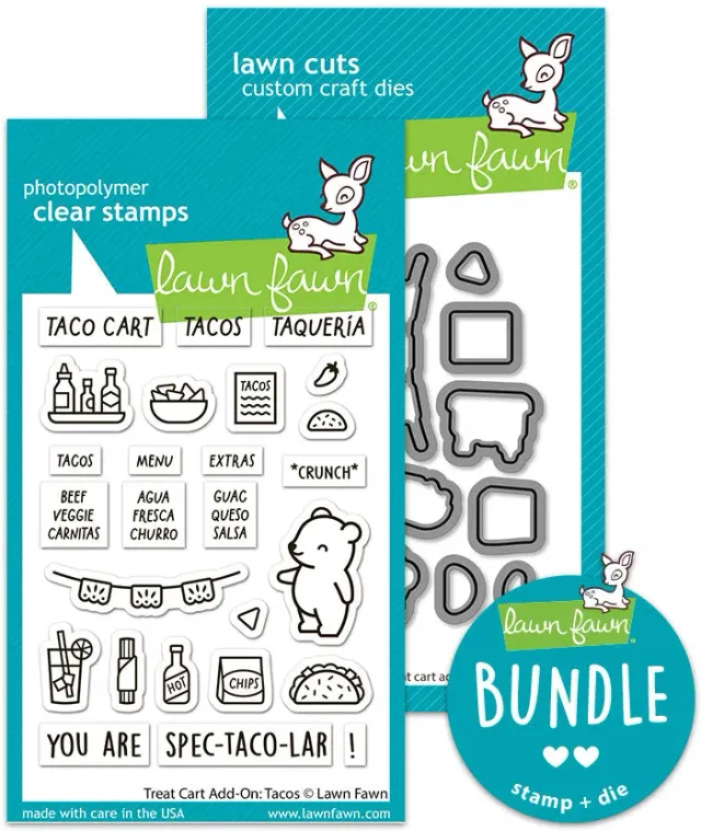 Lawn Fawn Treat Cart Tacos Bundle Stempel+Stanzen Fiesta