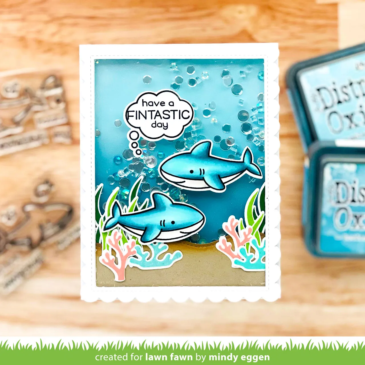 Lawn Fawn Duh-nuh Clear Stamps Hai Mini