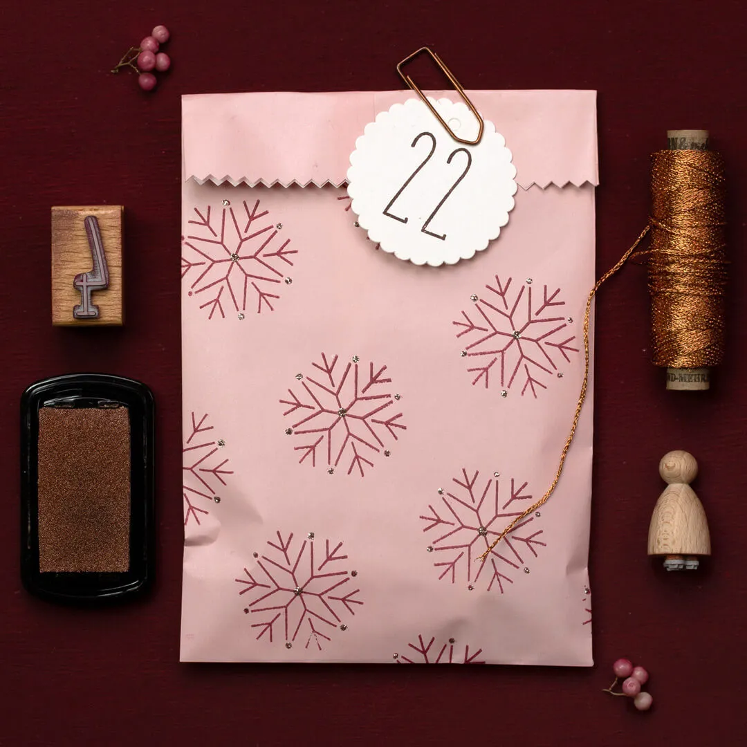 Perlenfischer Snowstar Big Stempel 38 x 34 mm Schneeflocke