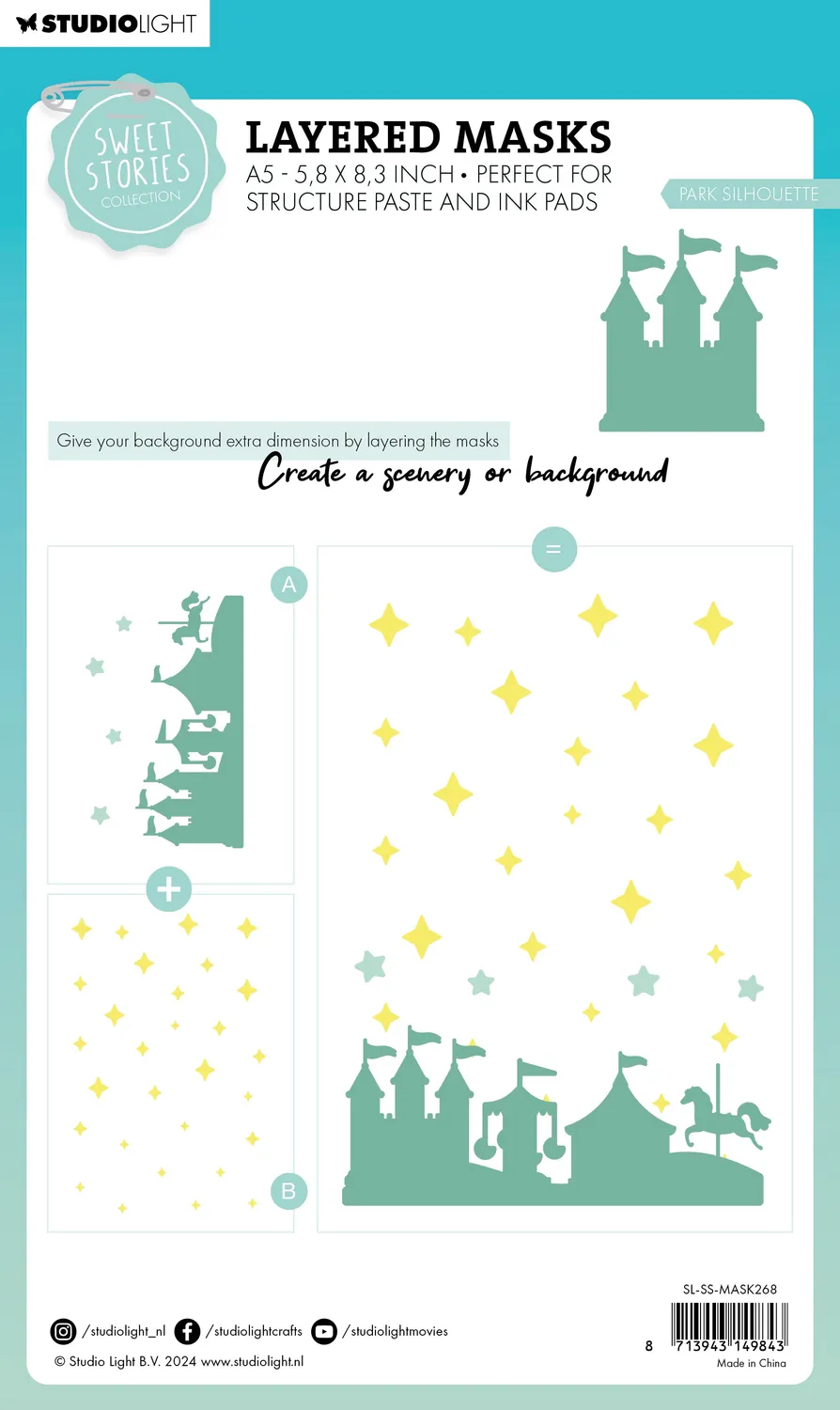 StudioLight Sweet Stories Park Silhouette Maske 210x148mm