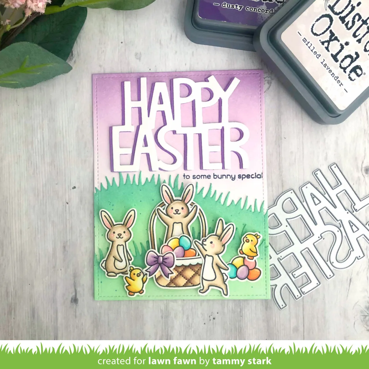 Lawn Fawn Lawn Cuts Giant Happy Easter Stanzen Ostern