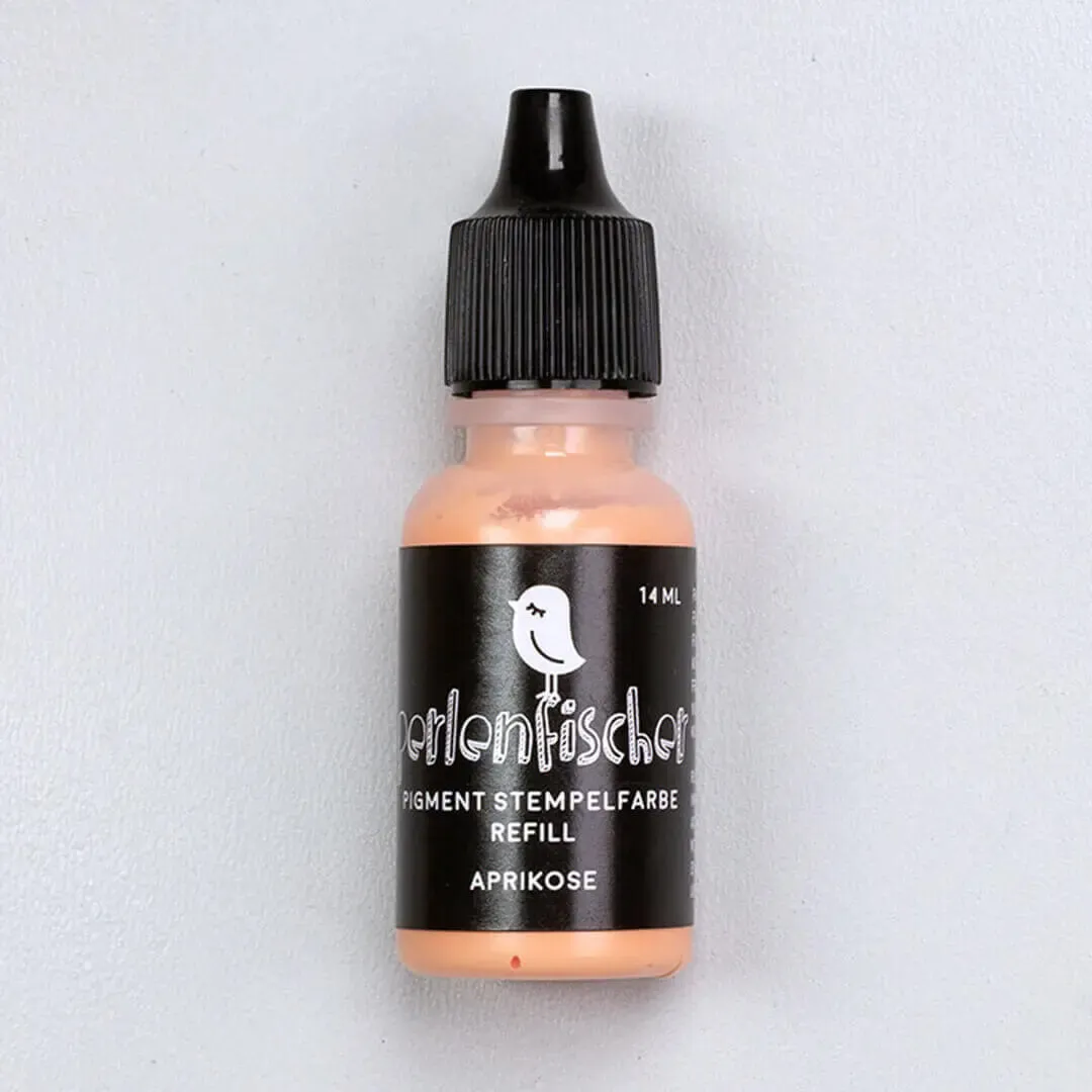 Perlenfischer Aprikose Pigment-Stempelfarbe 14 ml lichtecht