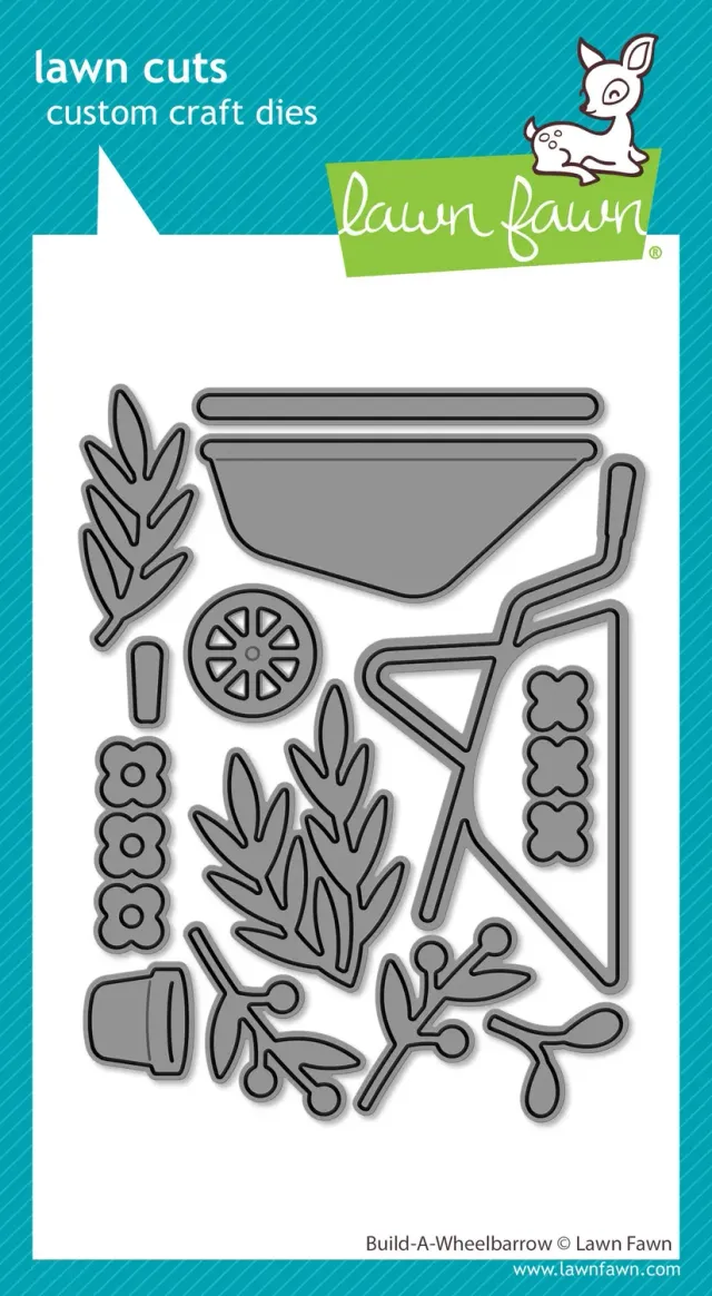 Lawn Fawn Lawn Cuts Build-A-Wheelbarrow Stanzschablonen 13-teilig Garten