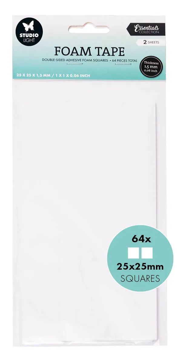 StudioLight Essentials Foam Tape Blöcke 25x25mm
