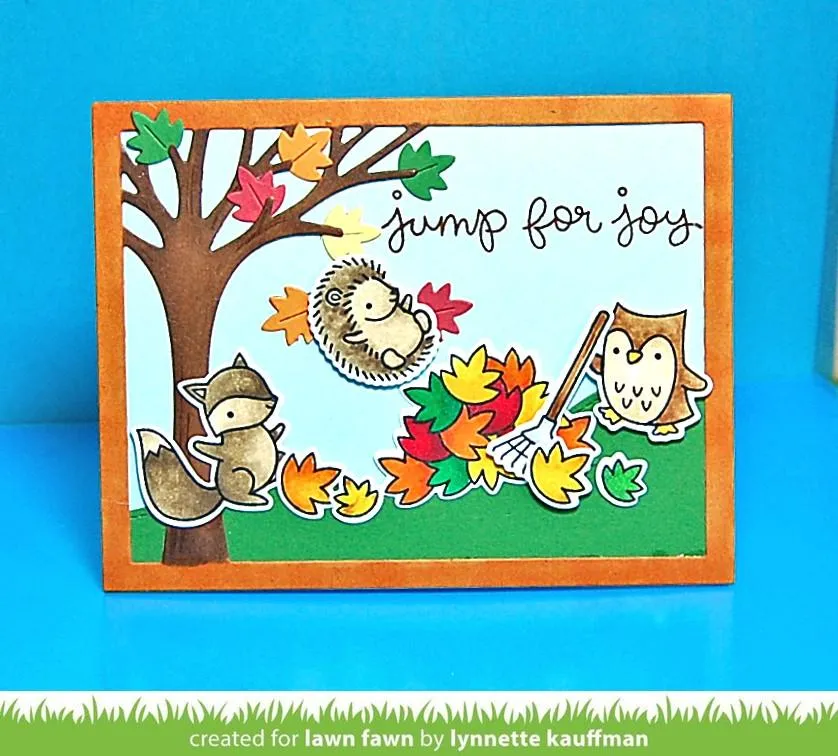 Lawn Fawn Leafy Tree Backdrop Landscape Stanze Baum