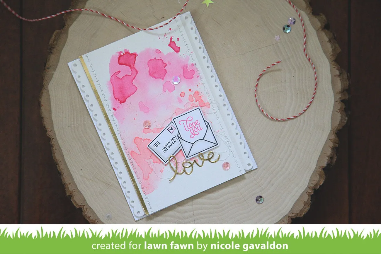 Lawn Fawn Lawn Cuts Valentine Borders Stanzen 15 cm