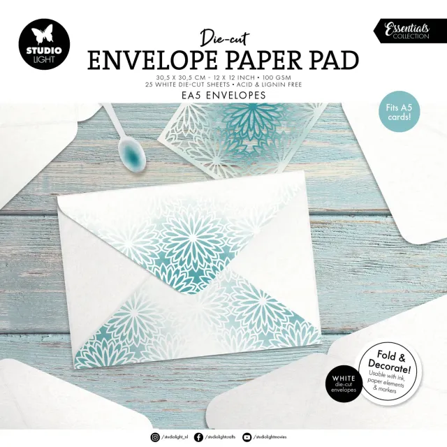 StudioLight Essentials Die-cut Paper Pad Umschläge EA5 für A5