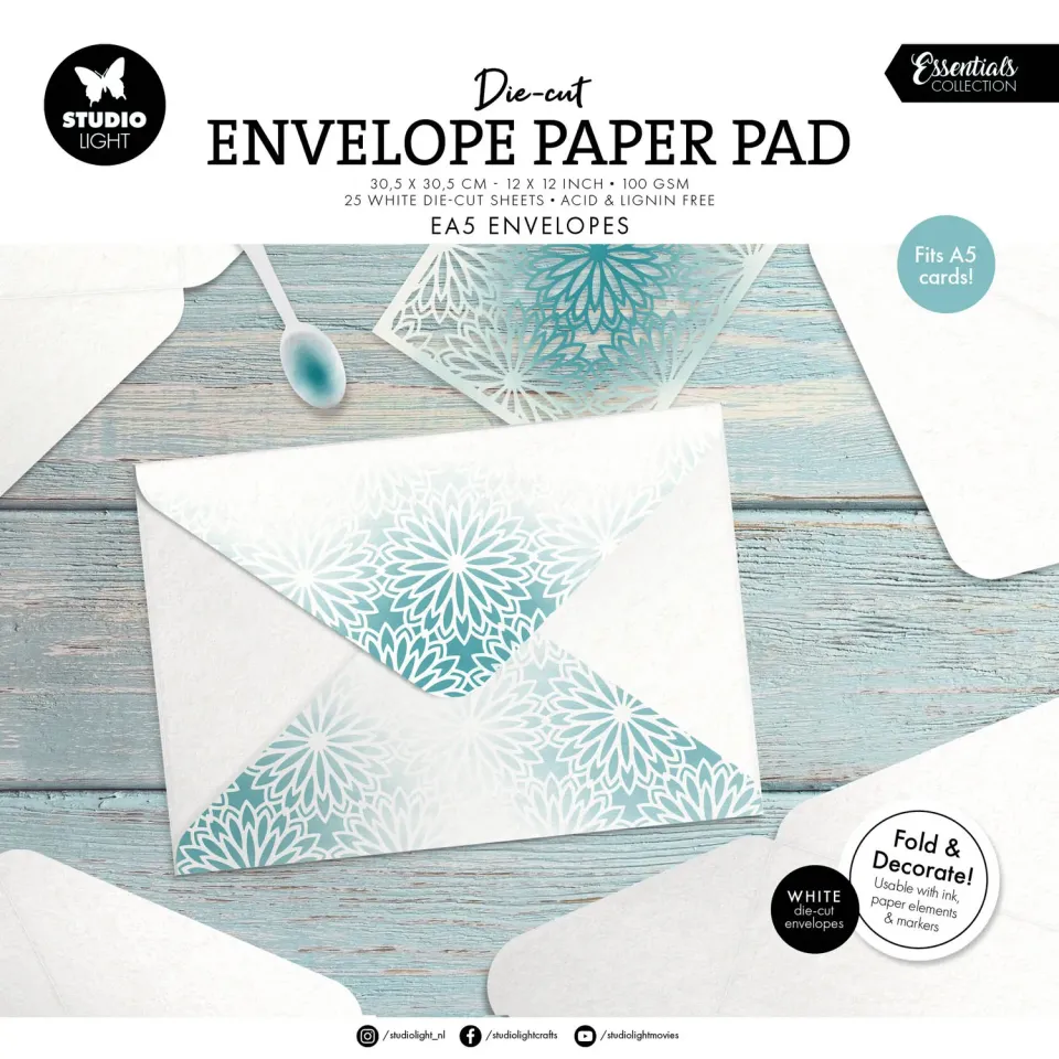 StudioLight Essentials Die-cut Paper Pad Umschläge EA5 für A5