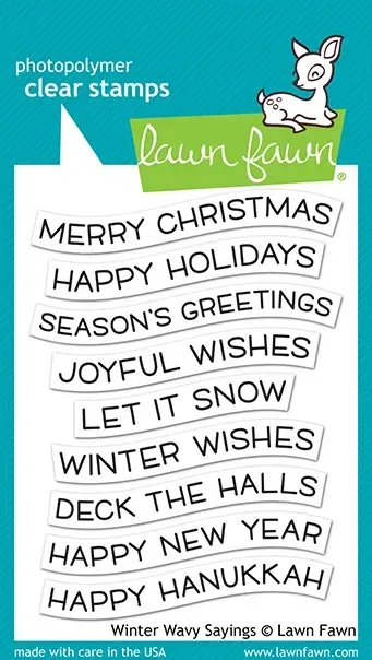 Lawn Fawn Winter Wavy Sayings Stempelset Winter