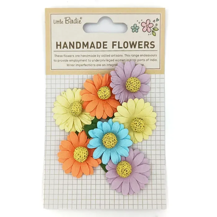 Lavinia Stamps Diara Vibrant Aura Papierblumen 7 Stück bunt