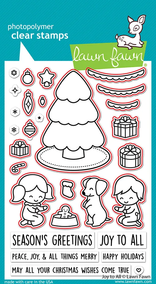 Lawn Fawn Lawn Cuts Joy to All Dies Weihnachten