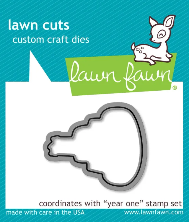 Lawn Fawn Year One Lawn Cuts Stanze Geburtstagstorte