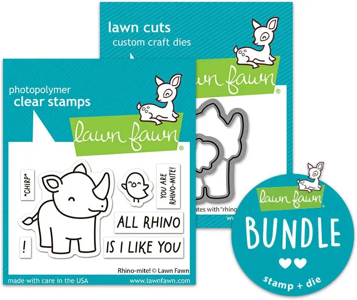 Lawn Fawn Rhino-Mite Stempel Stanz Bundle Mini-Set