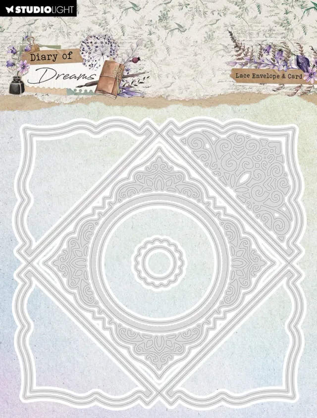 Studio Light Diary of Dreams Lace Envelope Stanzschablone 135mm