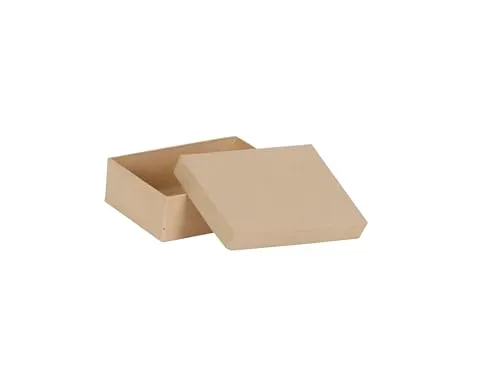 Décopatch Box Rechteckig Flach XS Pappmaché 12x9 cm