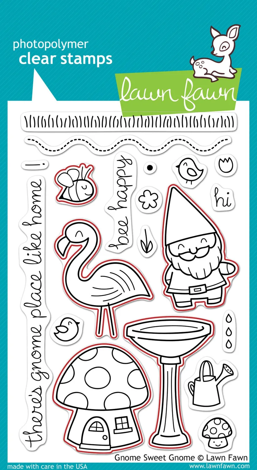 Lawn Fawn Gnome Sweet Gnome Stanzschablonen Gnom