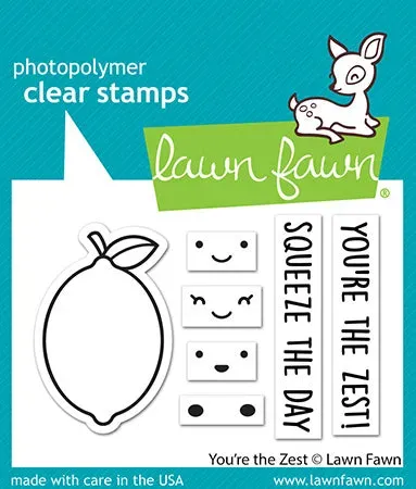 Lawn Fawn You're the Zest LF3015 Clear Stamps Zitrone Mini