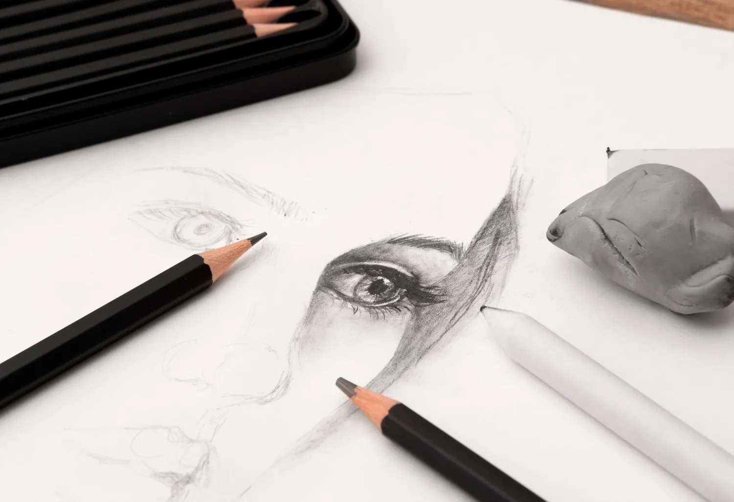 StudioLight Essentials Drawing Tools Radierer Spitzer Set