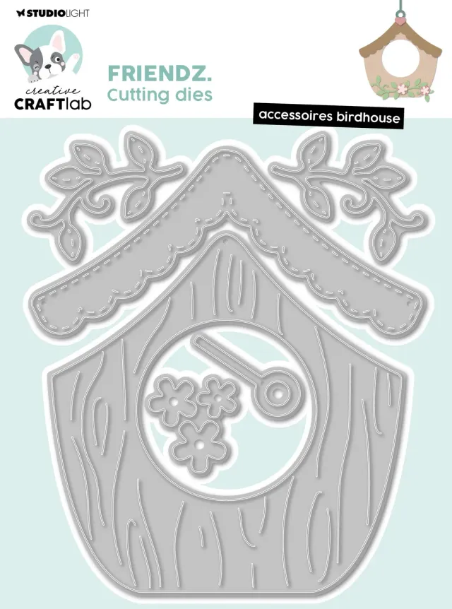 StudioLight Creative Craftlab Friendz Stanzschablone Birdhouse Zubehör