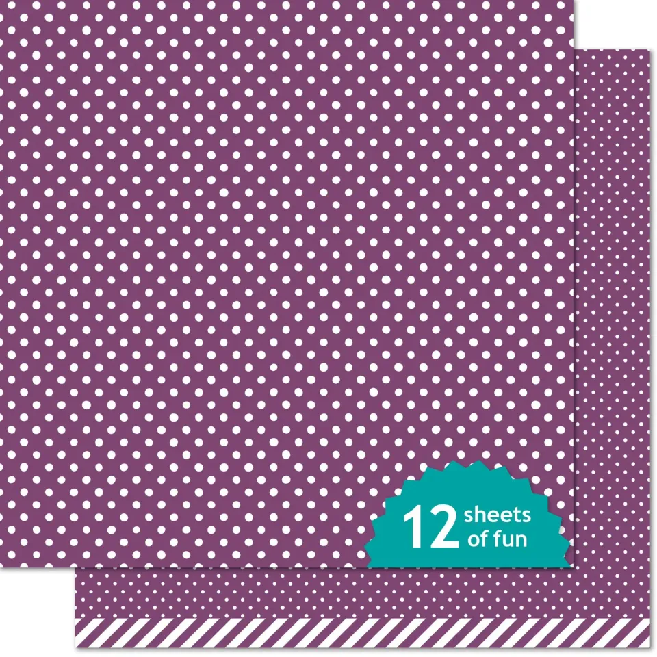 Lawn Fawn Wicked Witch Polka Designpapier 30,5x30,5 Halloween