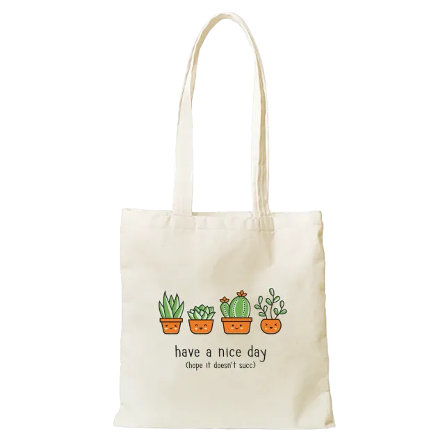 Lawn Fawn Tote-ally Nice Day Baumwolltasche Natur