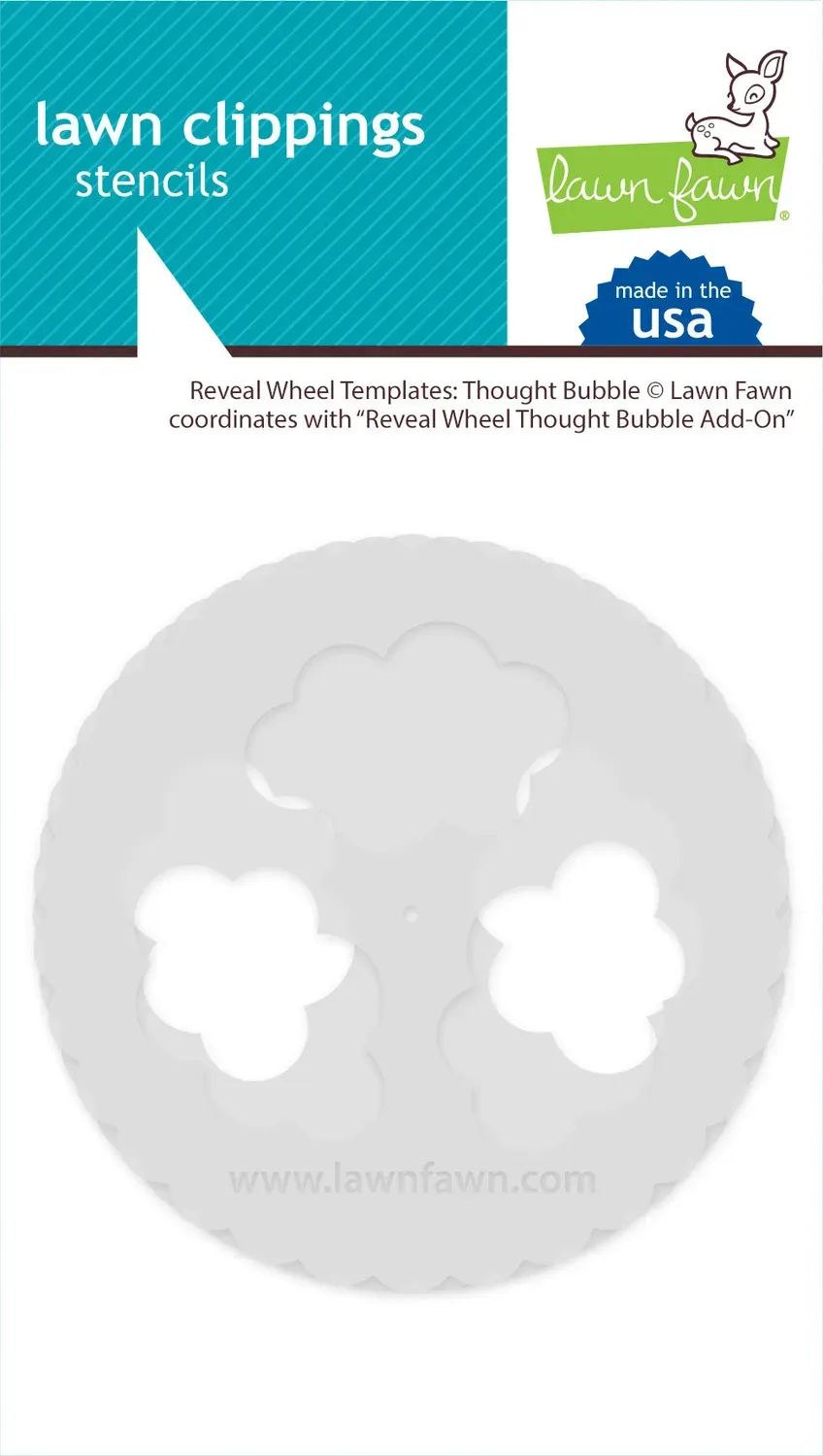 Lawn Fawn Reveal Wheel Thought Bubble Schablonen 2tlg