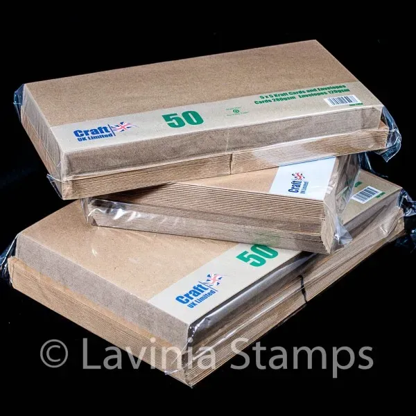 Lavinia Stamps Kraft Karten Umschläge 5x7 50er