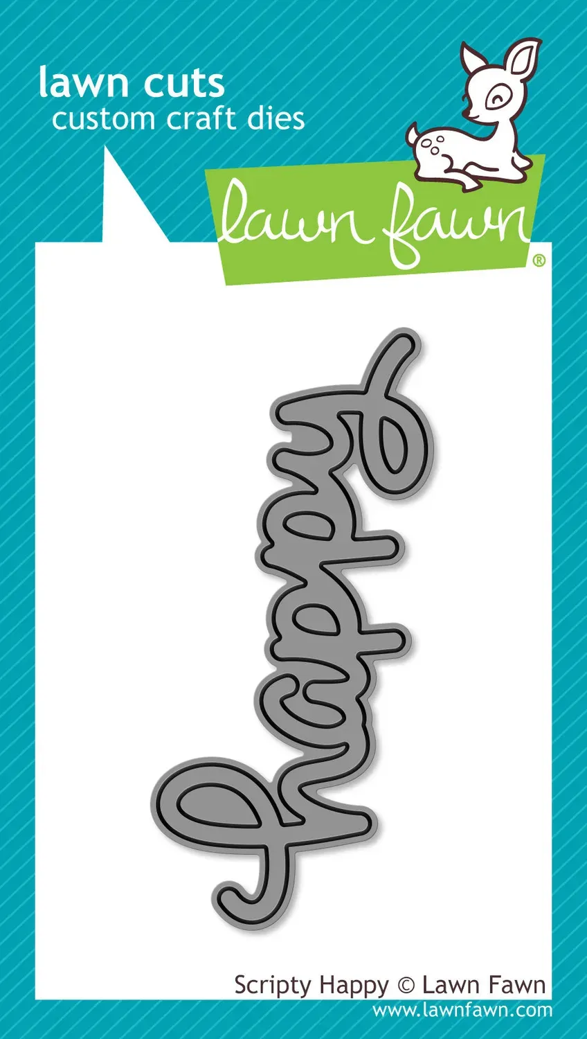 Lawn Fawn Scripty Happy LF1366 Stanzschablone Schriftzug