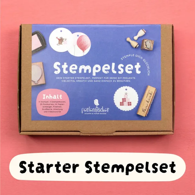 Perlenfischer Partymaus Starter-Stempelset 5 Stempel