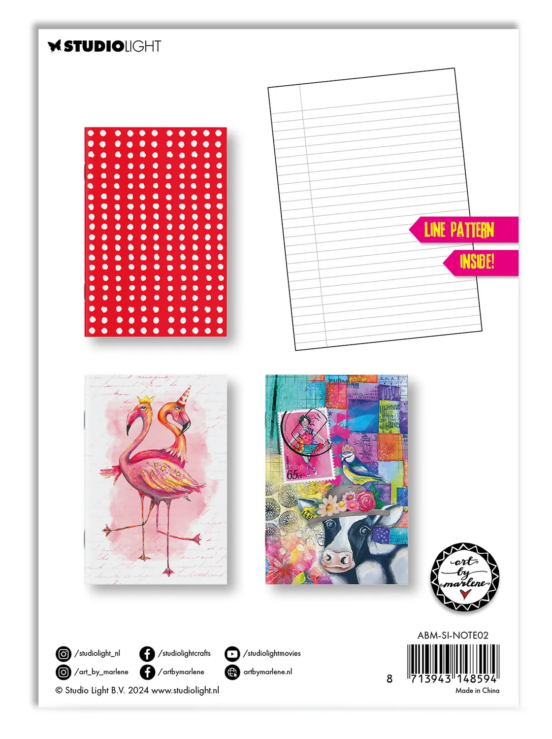 StudioLight Art by Marlene Notebook A5 3er Set Signature