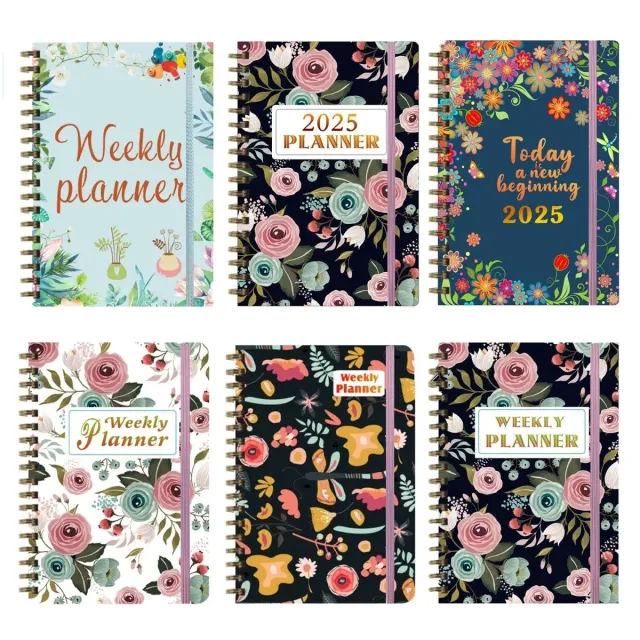 Ieebee Spring Manor B5 Wochenplaner Flowers Green