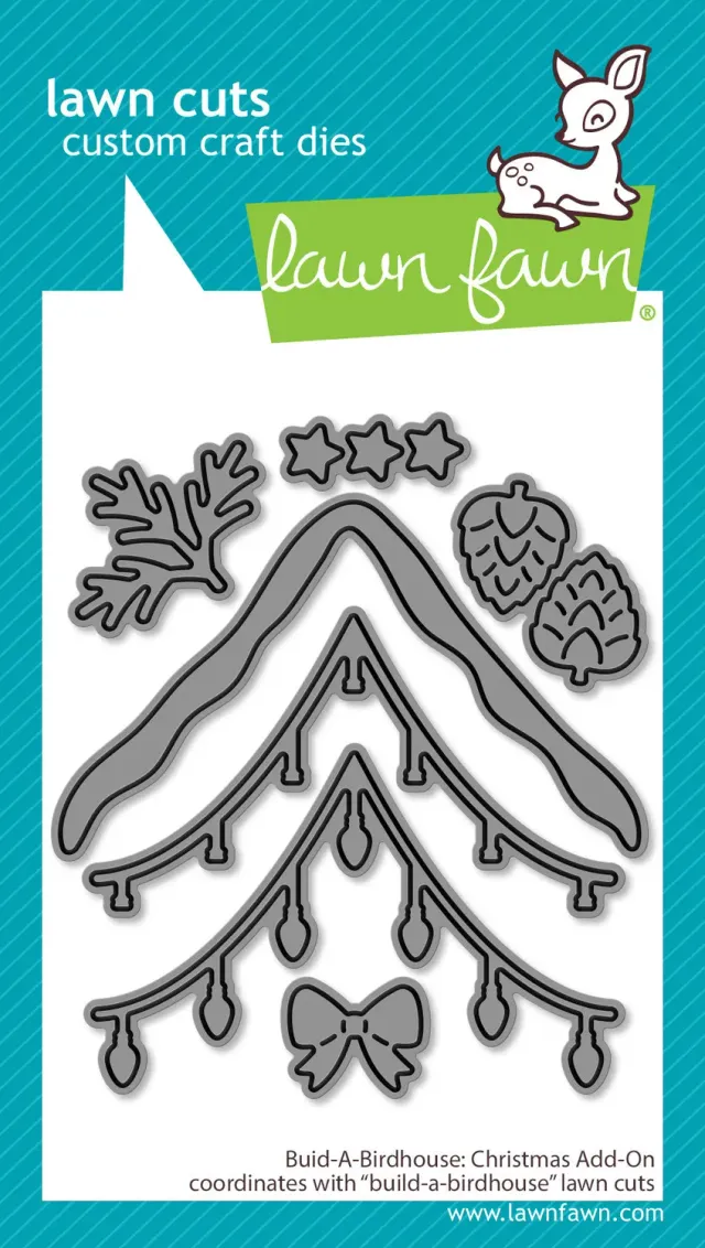 Lawn Fawn Build-A-Birdhouse Christmas Stanzschablone