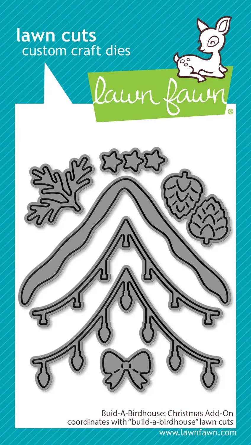 Lawn Fawn Build-A-Birdhouse Christmas Stanzschablone