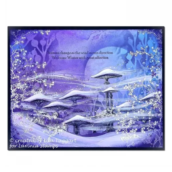 Lavinia Stamps Seasons Change Stempel Text