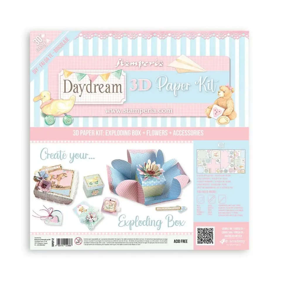 Stamperia DayDream Exploding Box 3D Papier-Kit Boxenbausatz