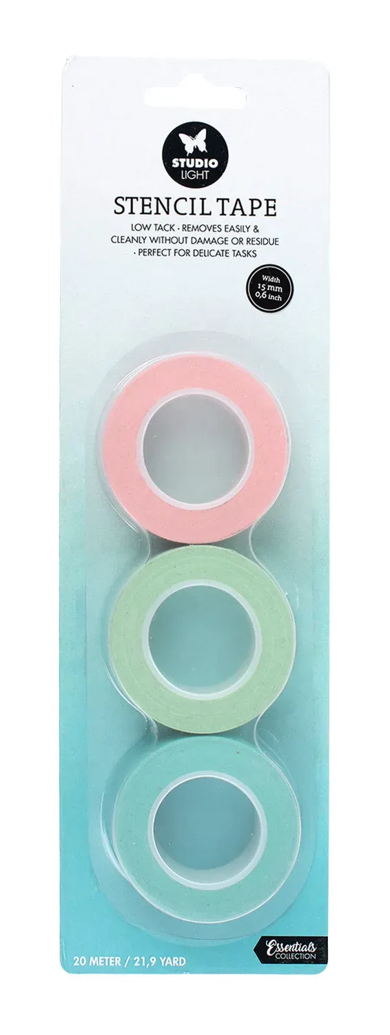 StudioLight Essentials Stencil Tape 15 mm 3 Rollen 20 m