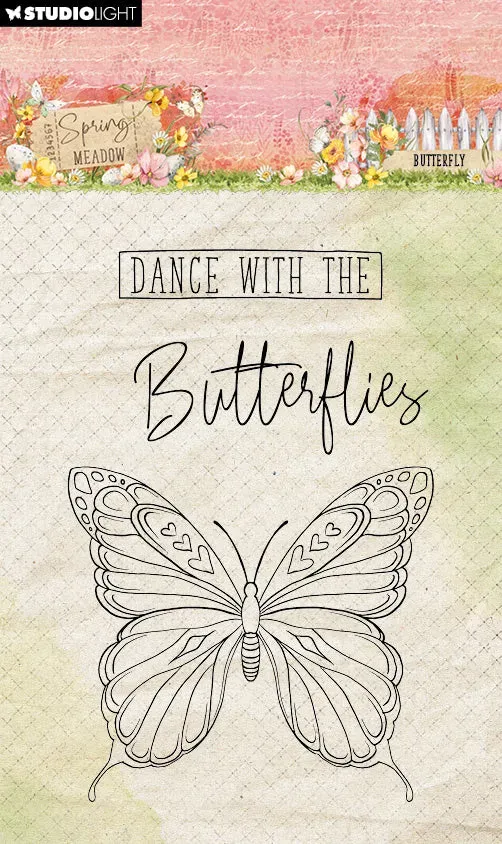 StudioLight Spring Meadow Stempel Butterfly Schmetterling