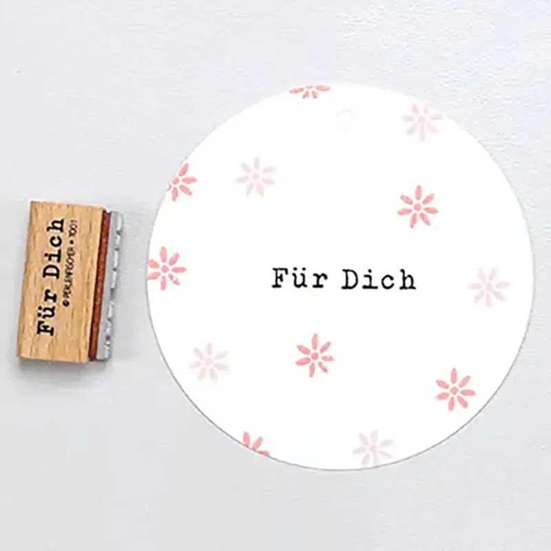 Perlenfischer Für dich classic Holzstempel 4x28 mm
