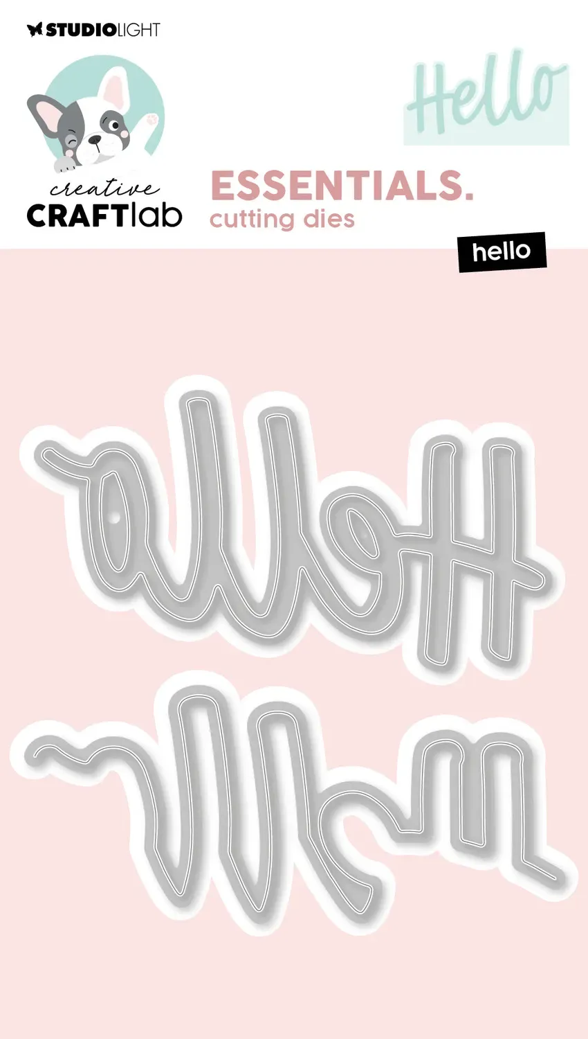 Creative Craftlab Essentials Hello Stanzschablone Schriftzug