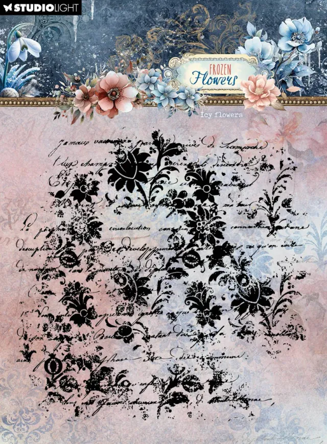 Studio Light Frozen Flowers Icy flowers Clear Stamp eisig