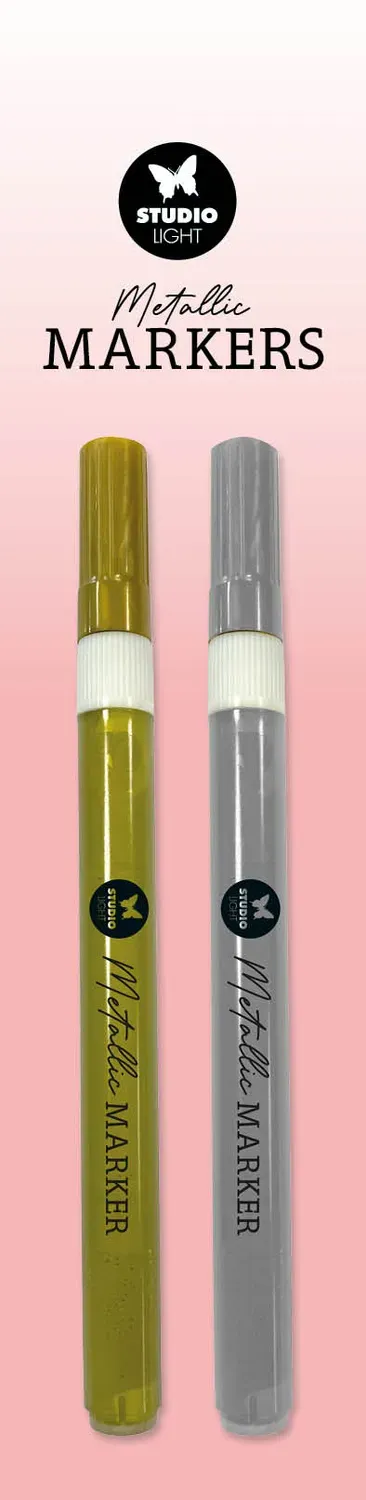 StudioLight Essentials Metallic Marker Gold und Silber 2er-Set