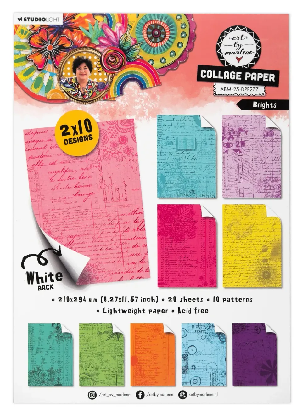 Art by Marlene 2025 Brights Collage Papier A4