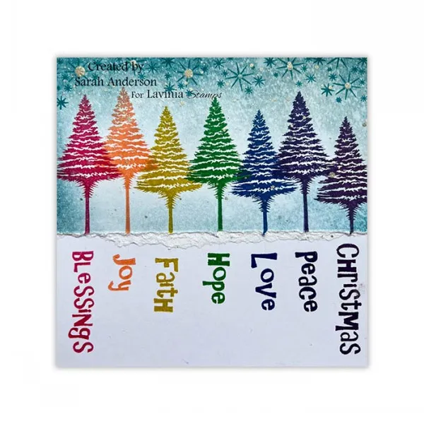 Lavinia-Stamps Snowy Fir Tree Small Stempel